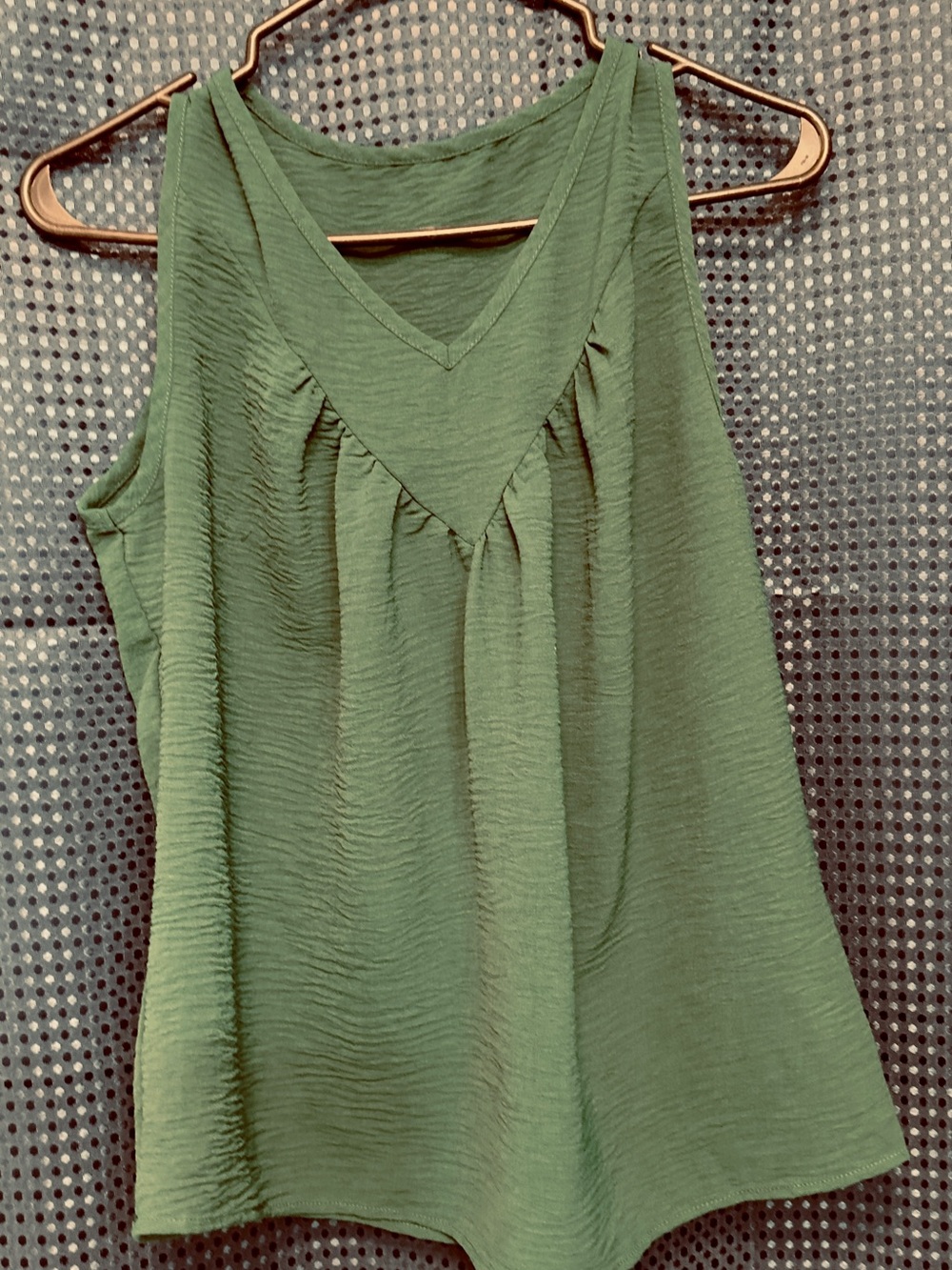 Sleeveless V-Neck Between Emerald and Green Women's Tank Top.